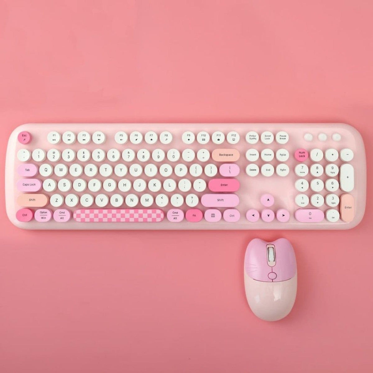 Wireless Keyboard & Mouse Combo with Silent Click