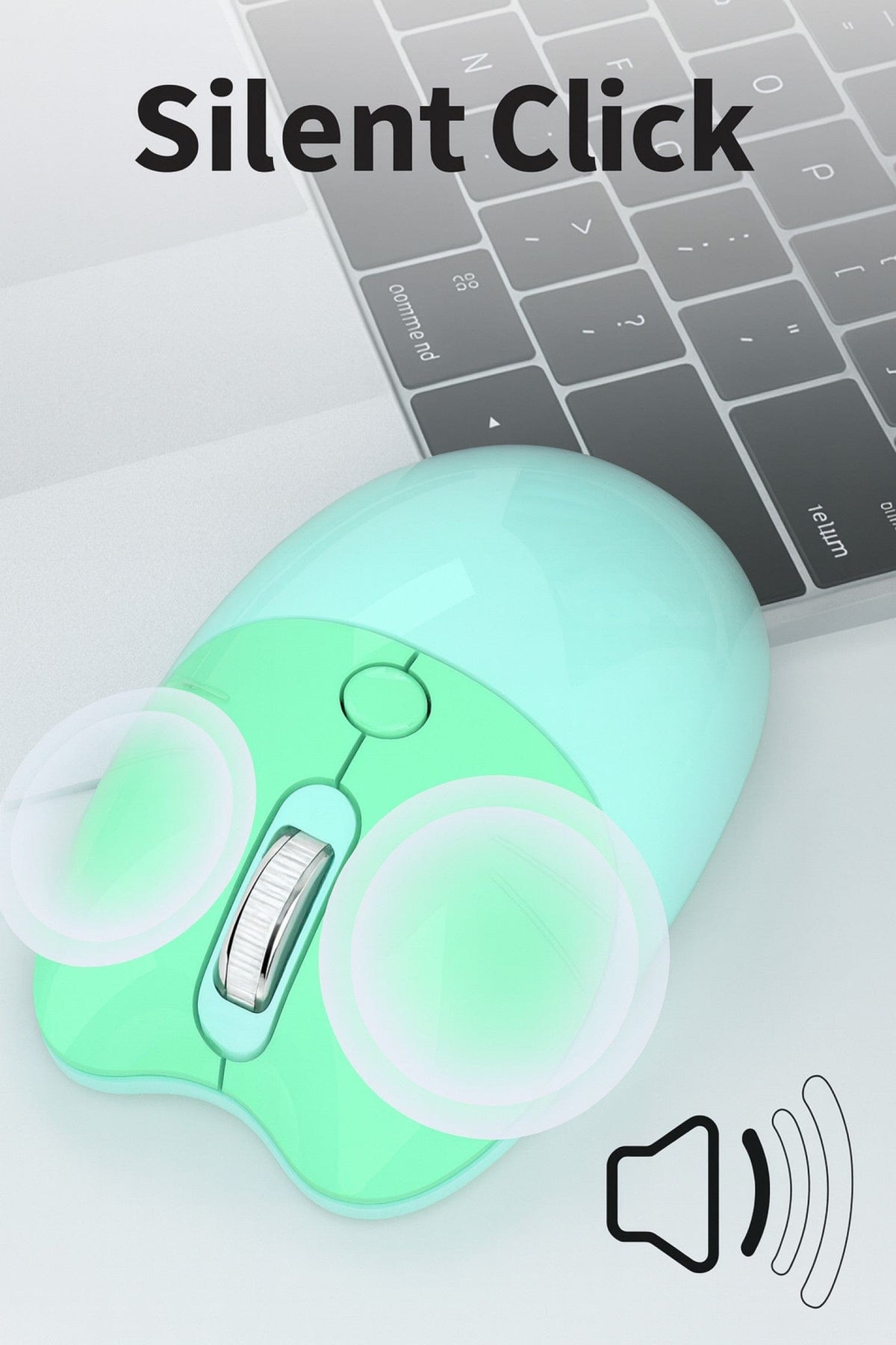 Wireless Keyboard & Mouse Combo with Silent Click