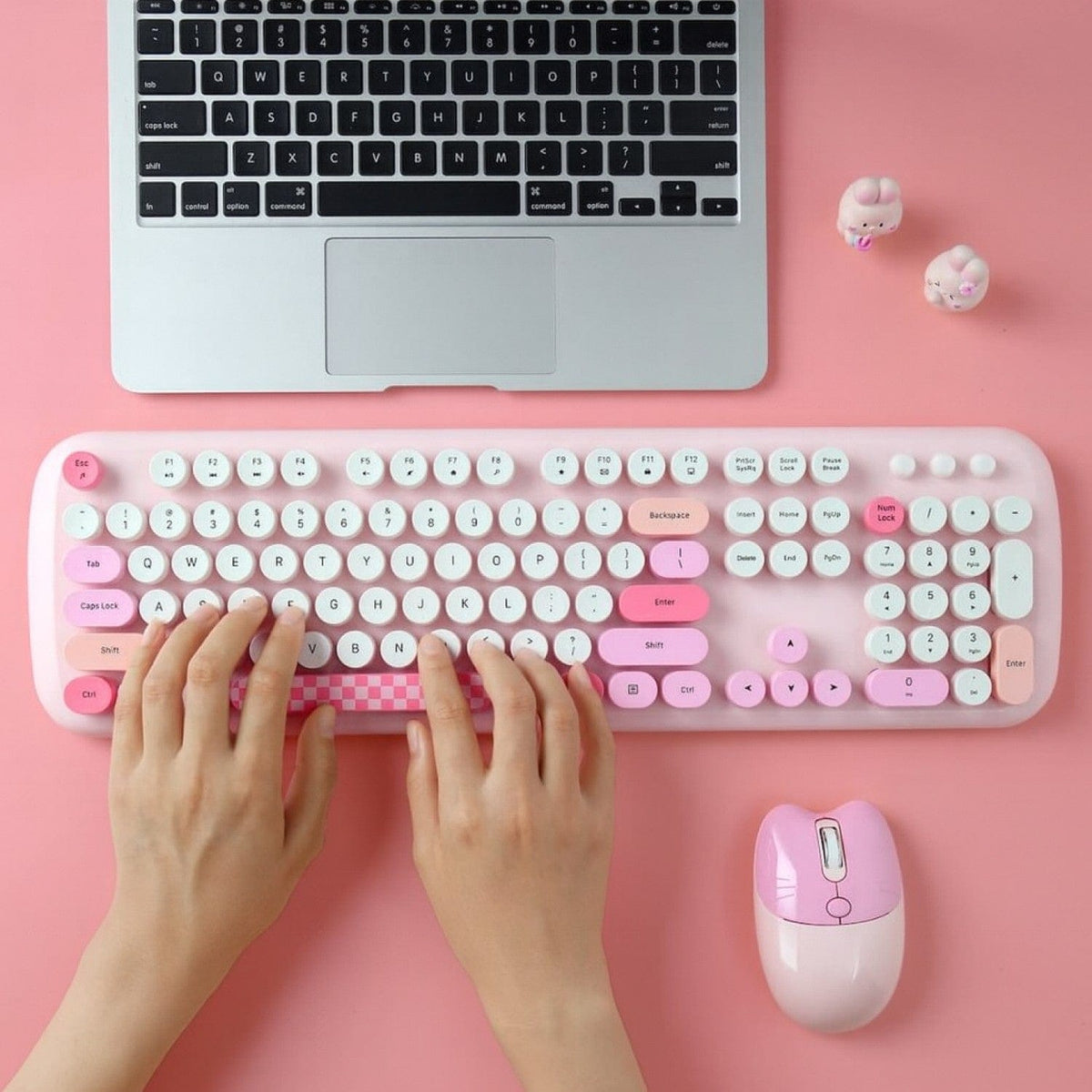 Wireless Keyboard & Mouse Combo with Silent Click