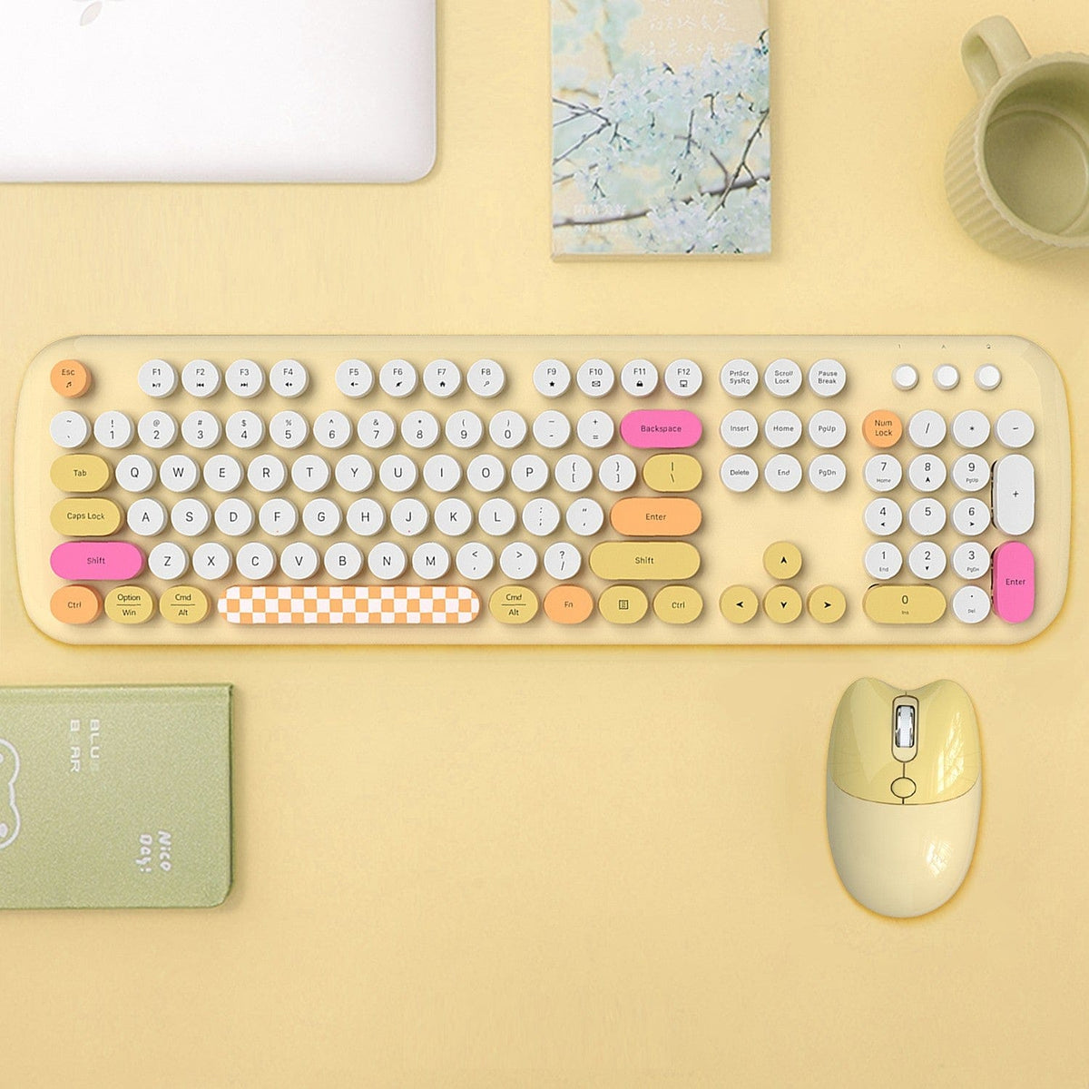 Wireless Keyboard & Mouse Combo with Silent Click