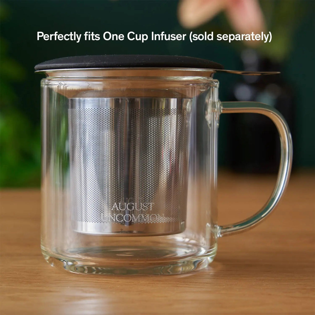 Clear Borosilicate Glass Mug, 14 oz