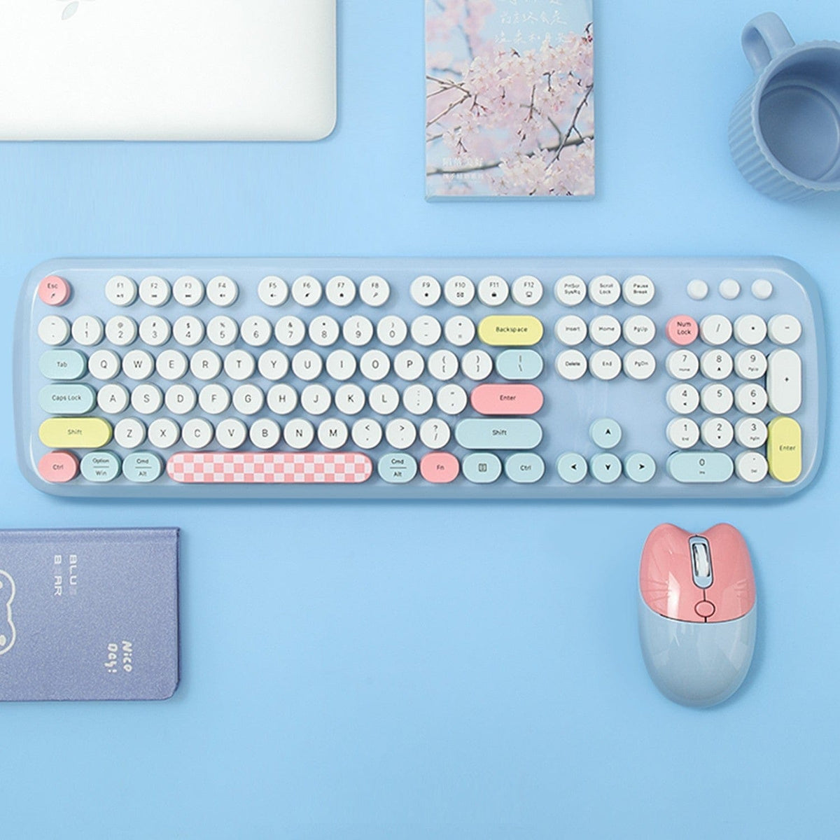 Wireless Keyboard & Mouse Combo with Silent Click