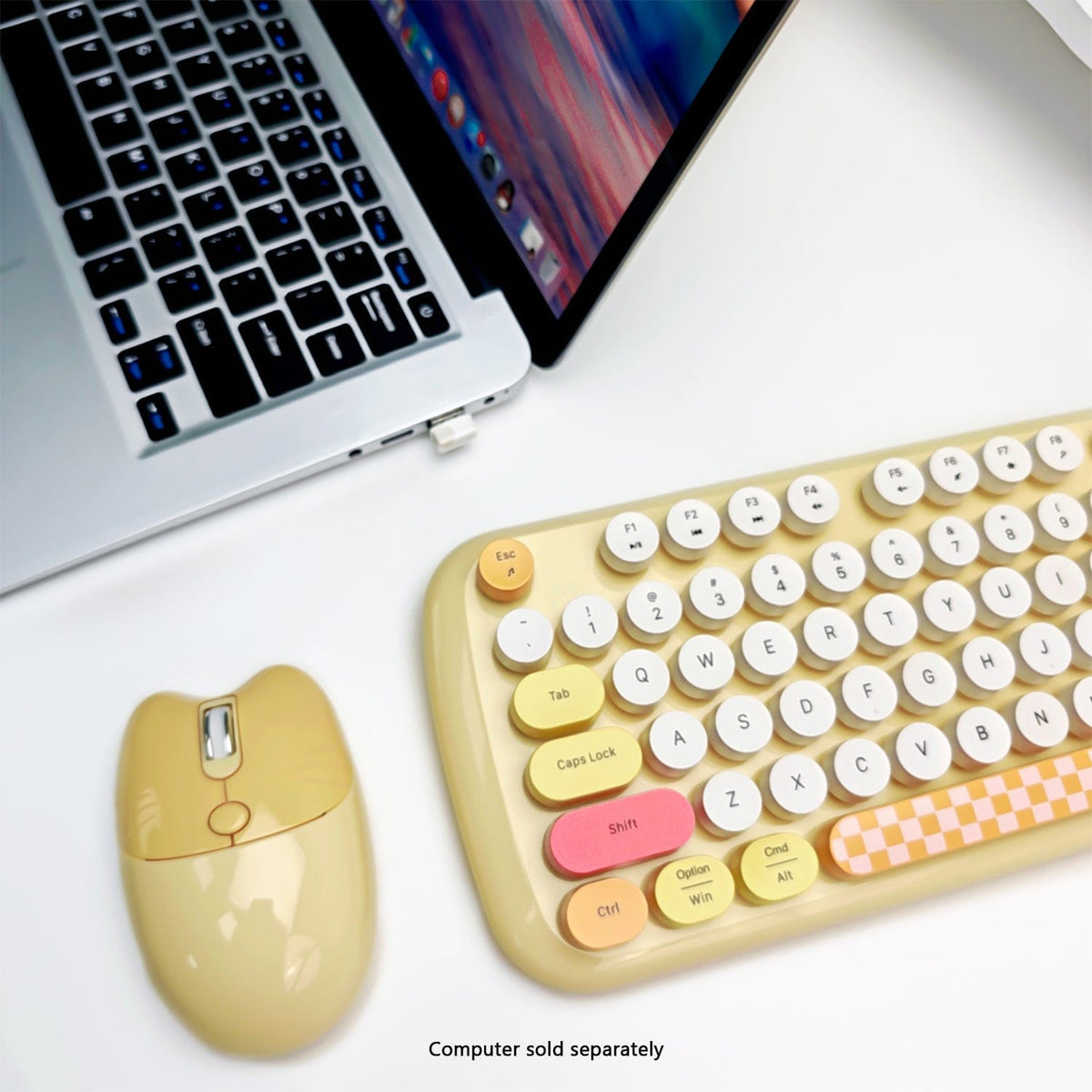 Wireless Keyboard & Mouse Combo with Silent Click