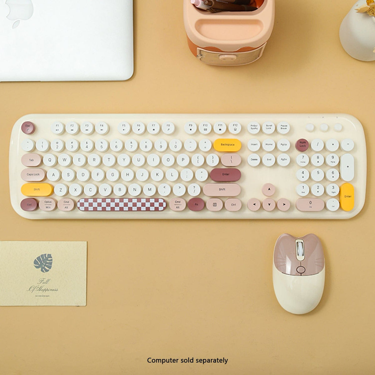 Wireless Keyboard & Mouse Combo with Silent Click