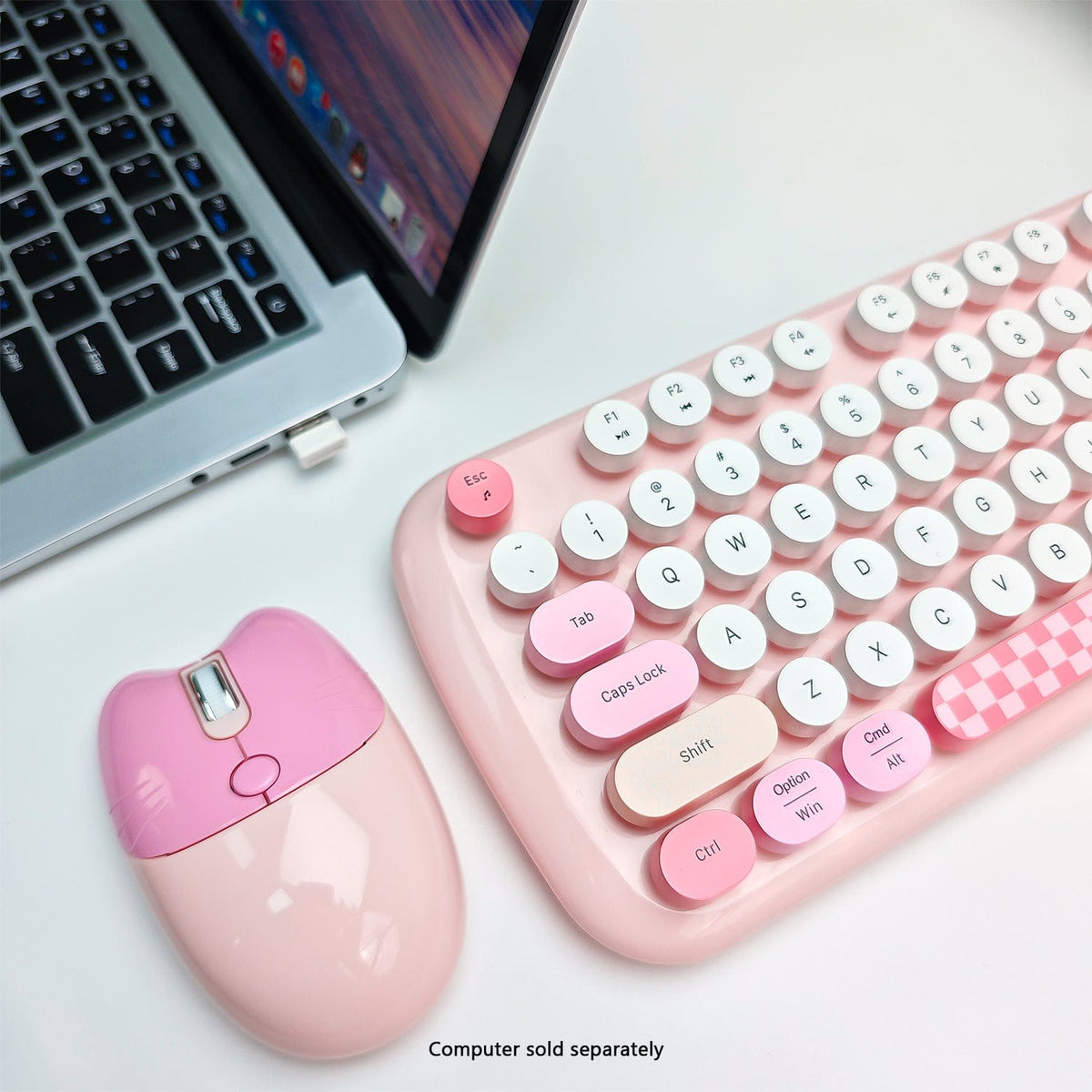 Wireless Keyboard & Mouse Combo with Silent Click