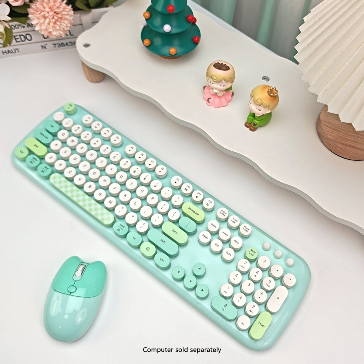 Wireless Keyboard & Mouse Combo with Silent Click