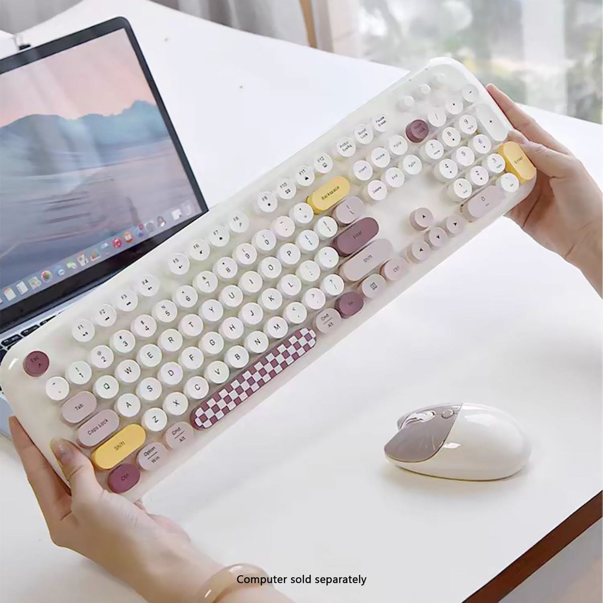 Wireless Keyboard & Mouse Combo with Silent Click