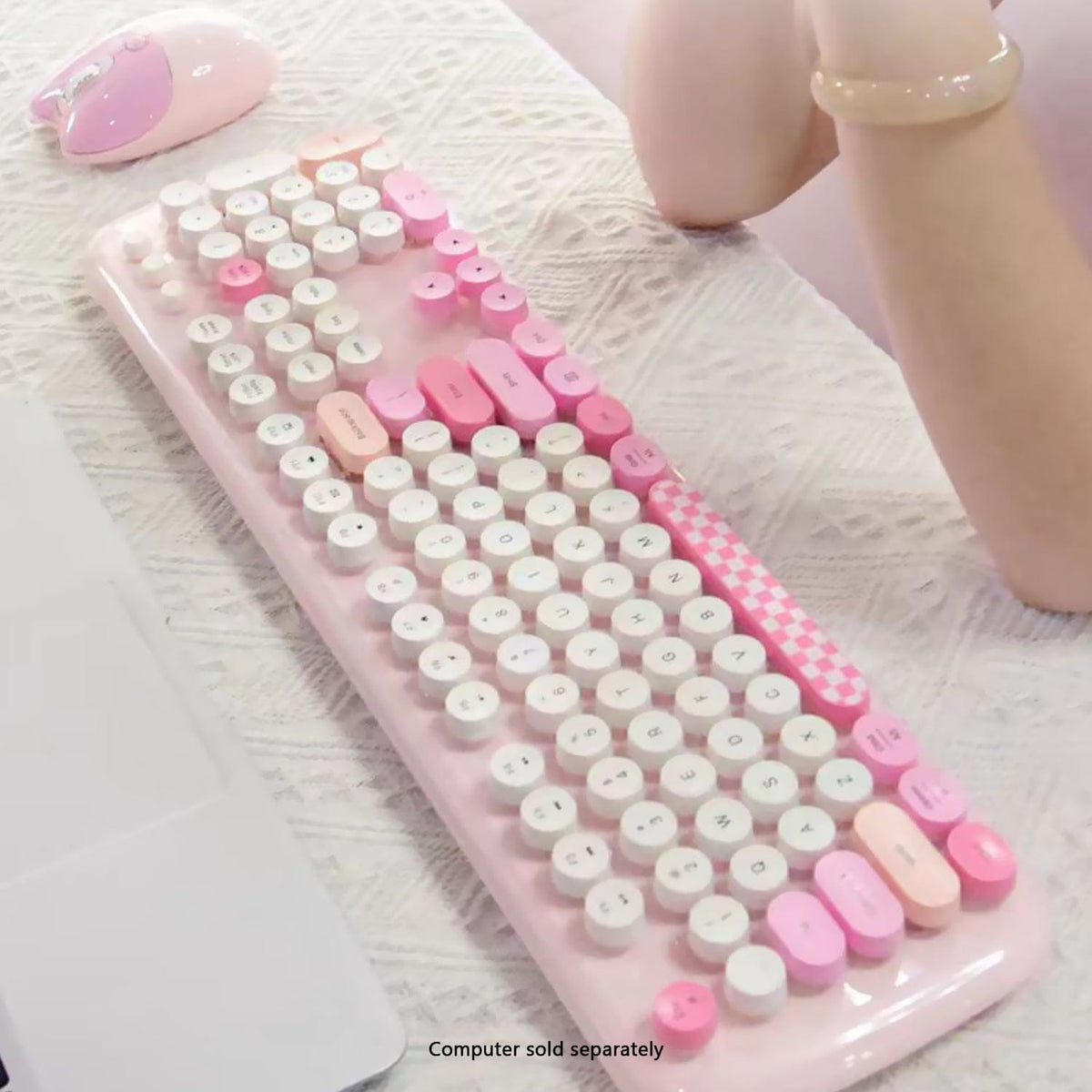 Wireless Keyboard & Mouse Combo with Silent Click