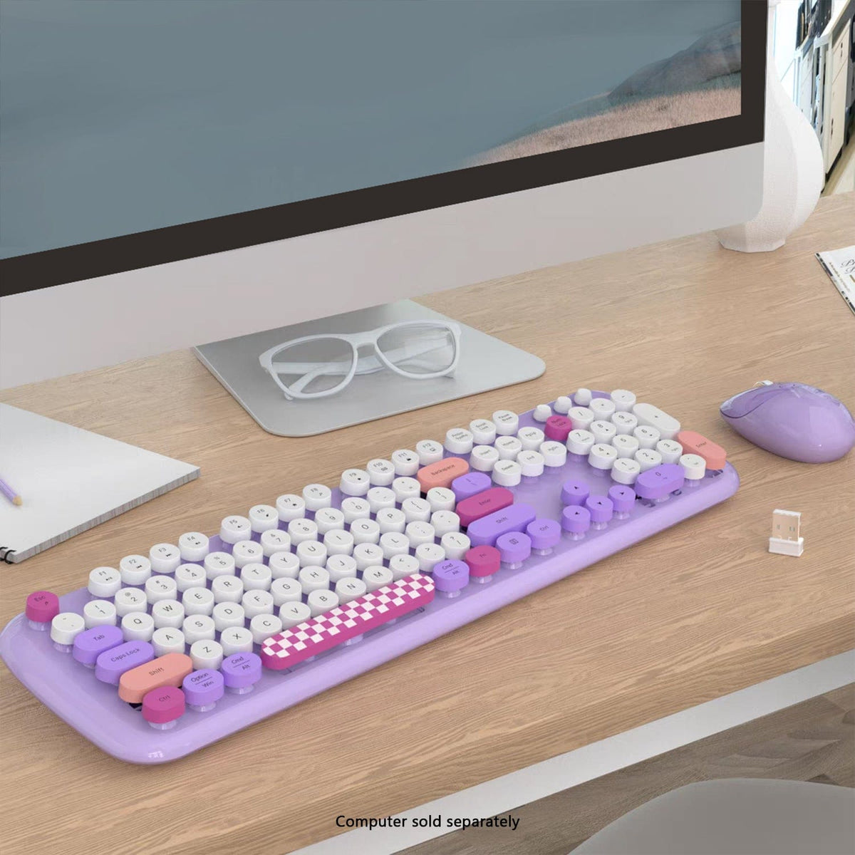 Wireless Keyboard & Mouse Combo with Silent Click