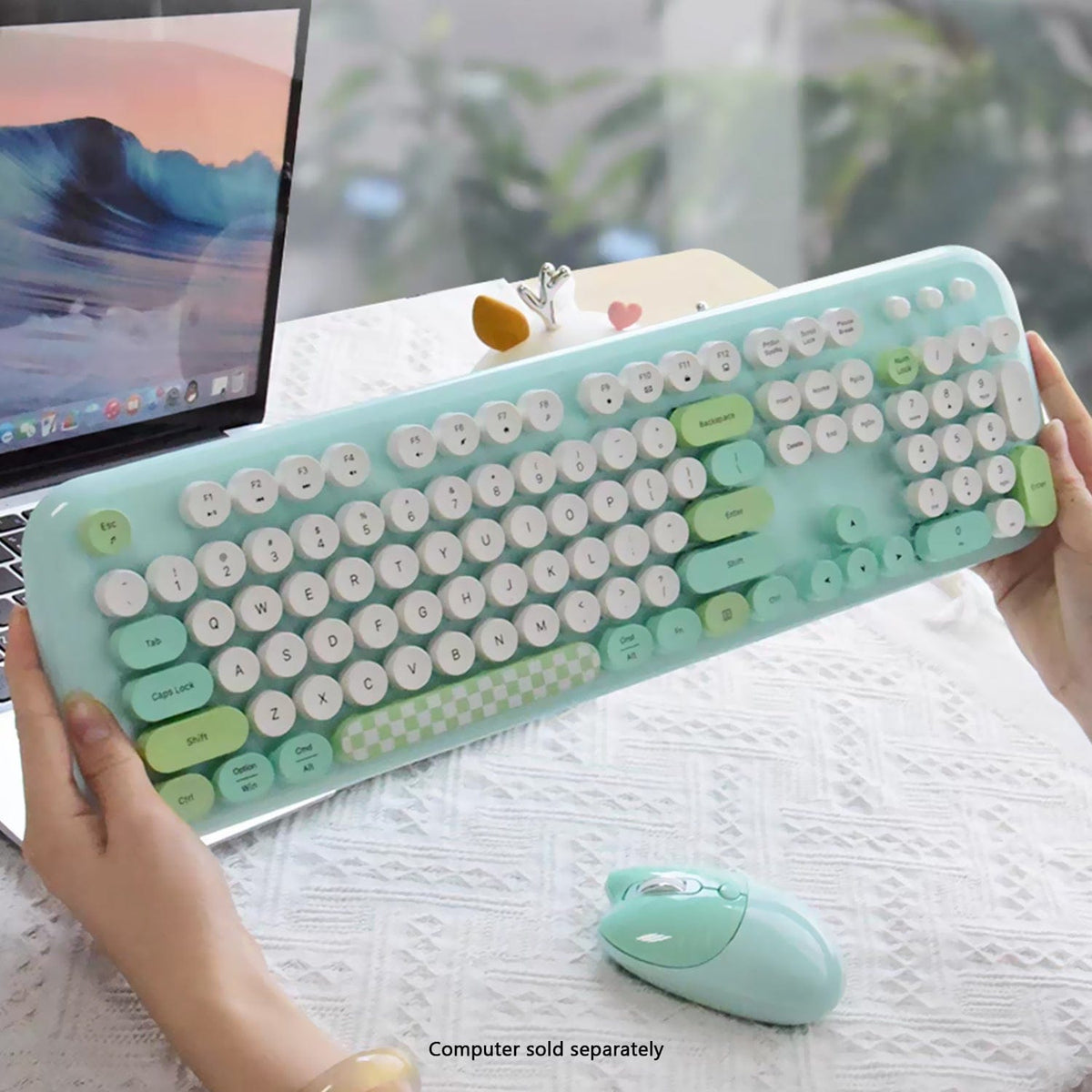 Wireless Keyboard & Mouse Combo with Silent Click