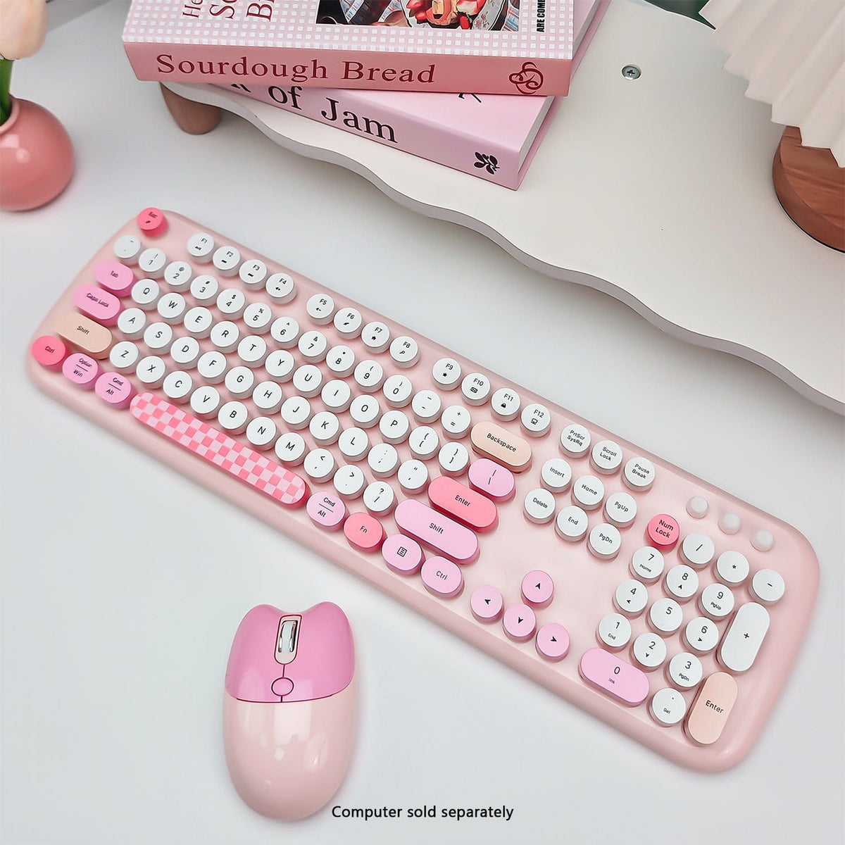 Wireless Keyboard & Mouse Combo with Silent Click