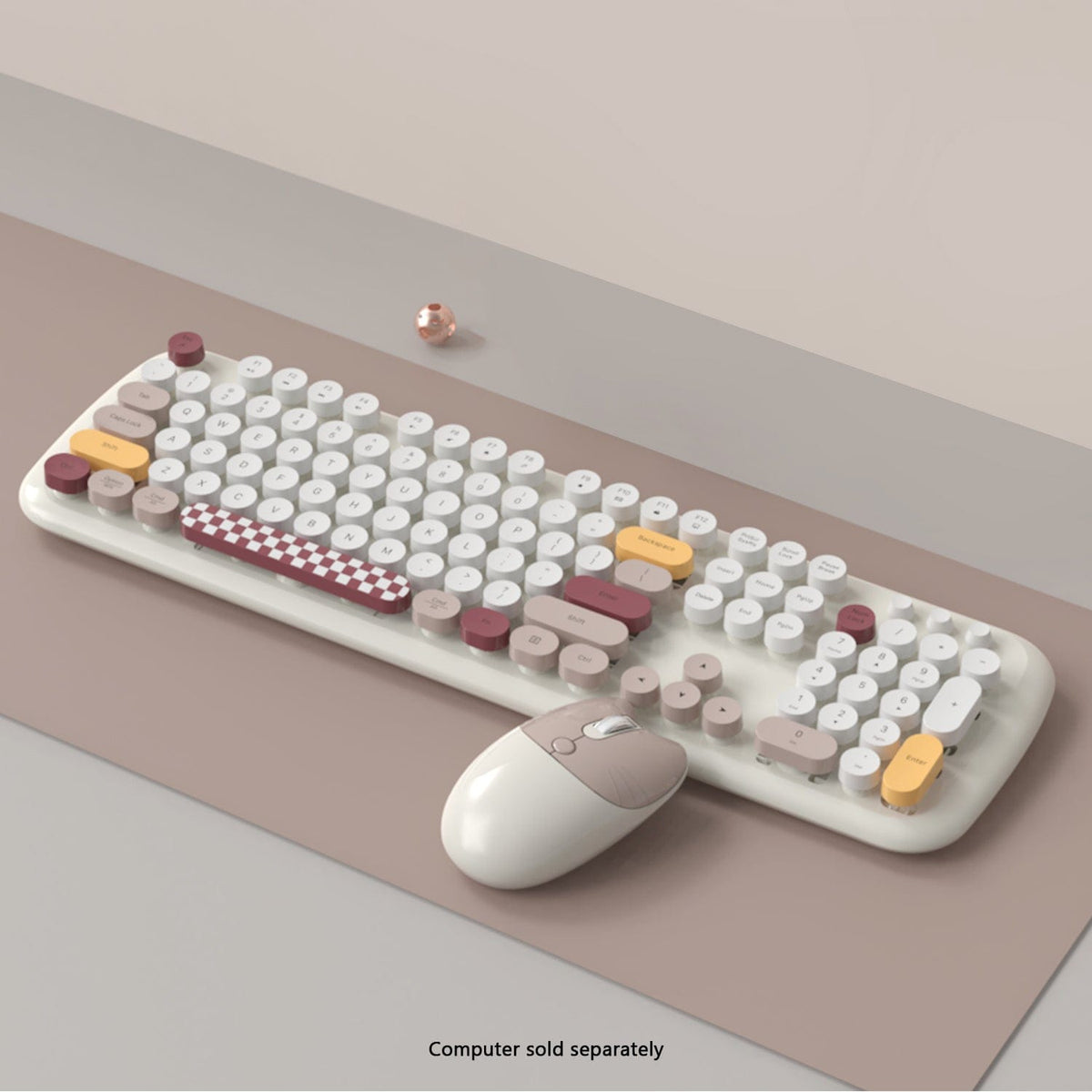 Wireless Keyboard & Mouse Combo with Silent Click