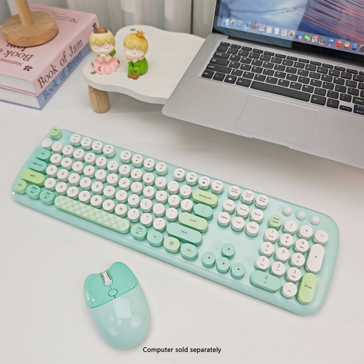 Wireless Keyboard & Mouse Combo with Silent Click