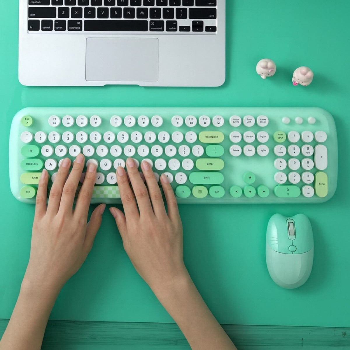 Wireless Keyboard & Mouse Combo with Silent Click