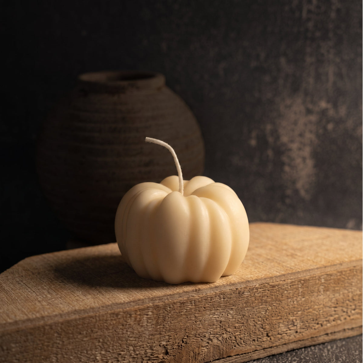 Pumpkin Candle - Rustic Autumn Candle
