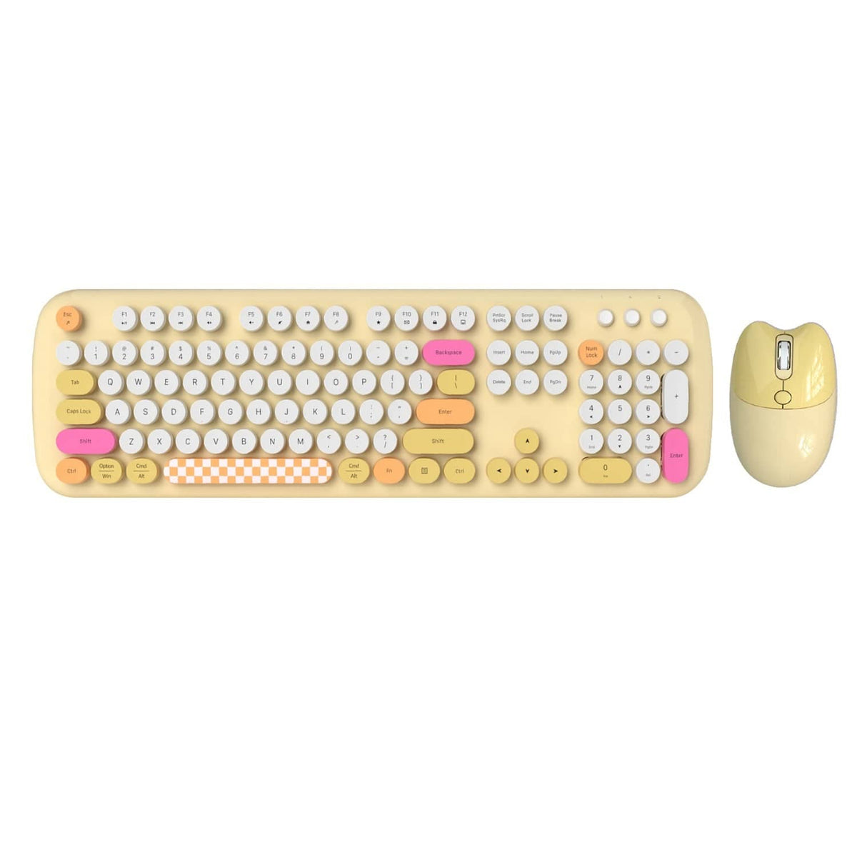 Wireless Keyboard & Mouse Combo with Silent Click