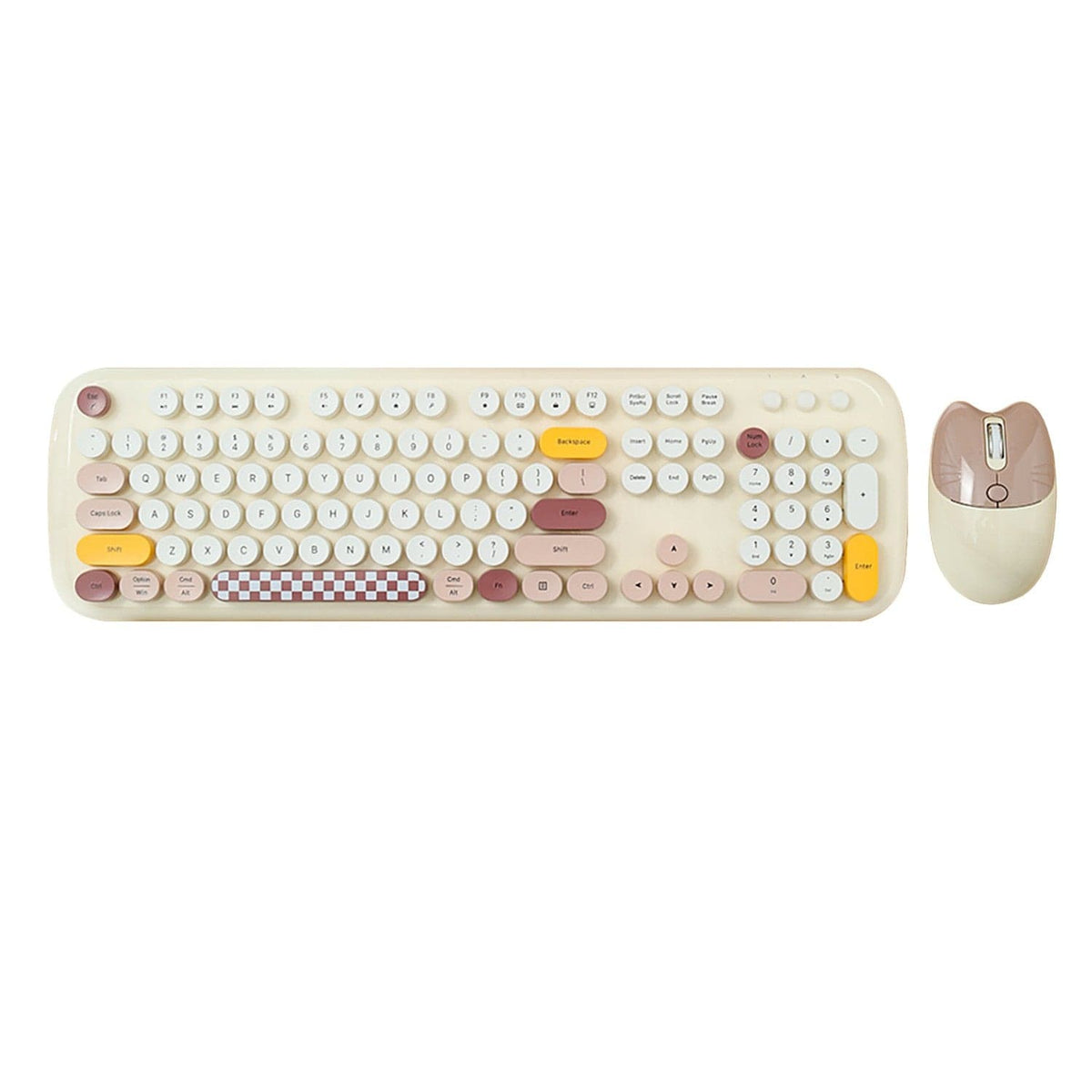 Wireless Keyboard & Mouse Combo with Silent Click