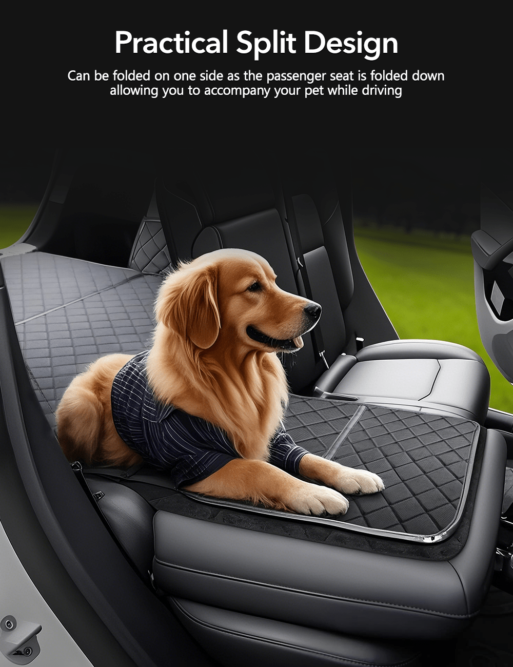 TESERY Waterproof Car Dog Cover for Model Y