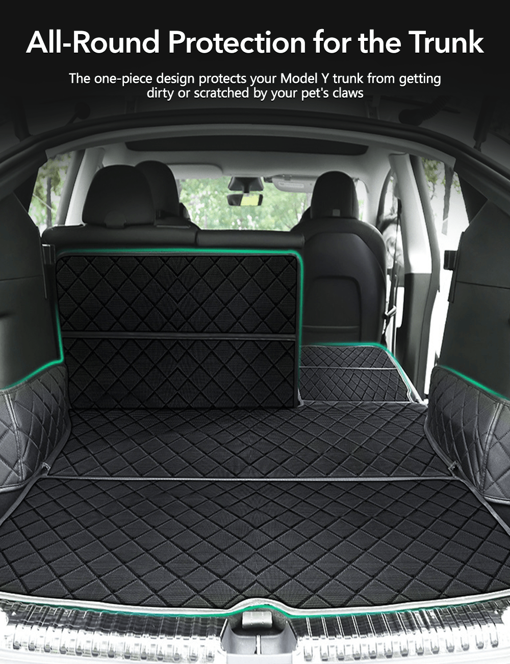 TESERY Waterproof Car Dog Cover for Model Y
